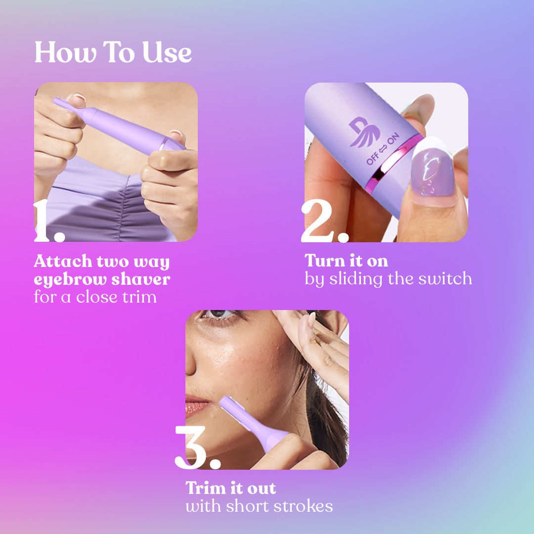 Bombae 4-In-1 Eyebrow & Face Trimmer | Fuzzoff
