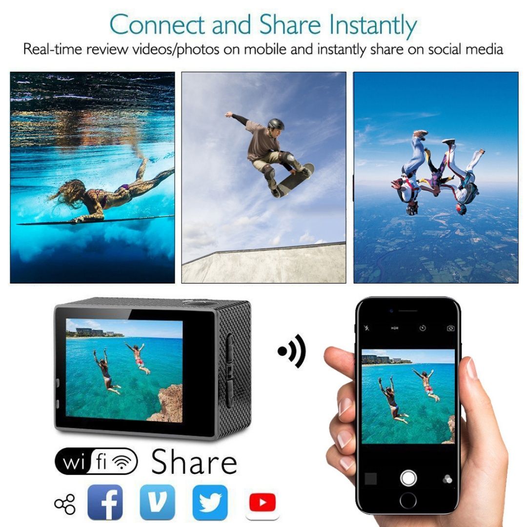 Ausha UltraHD 4K Action Camera