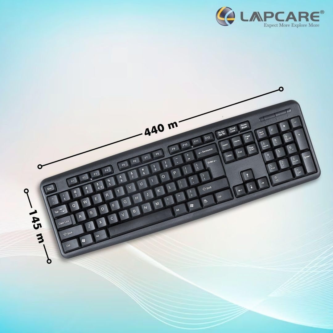 Lapcare Alfa Keyboard 3 Usb 2.0 Adjustable Kickstand Capslock Indicator & 104 Keyboard Standard Key
