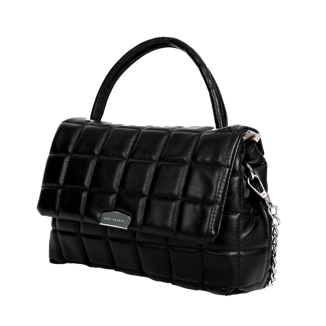 Lino Perros Women's Satchel | LWHB02492 | Black
