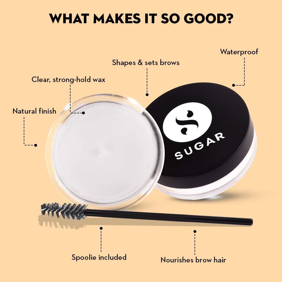 SUGAR Cosmetics Arch Arrival Brow Styler - Natural Finish With Spoolie Shaping Brush