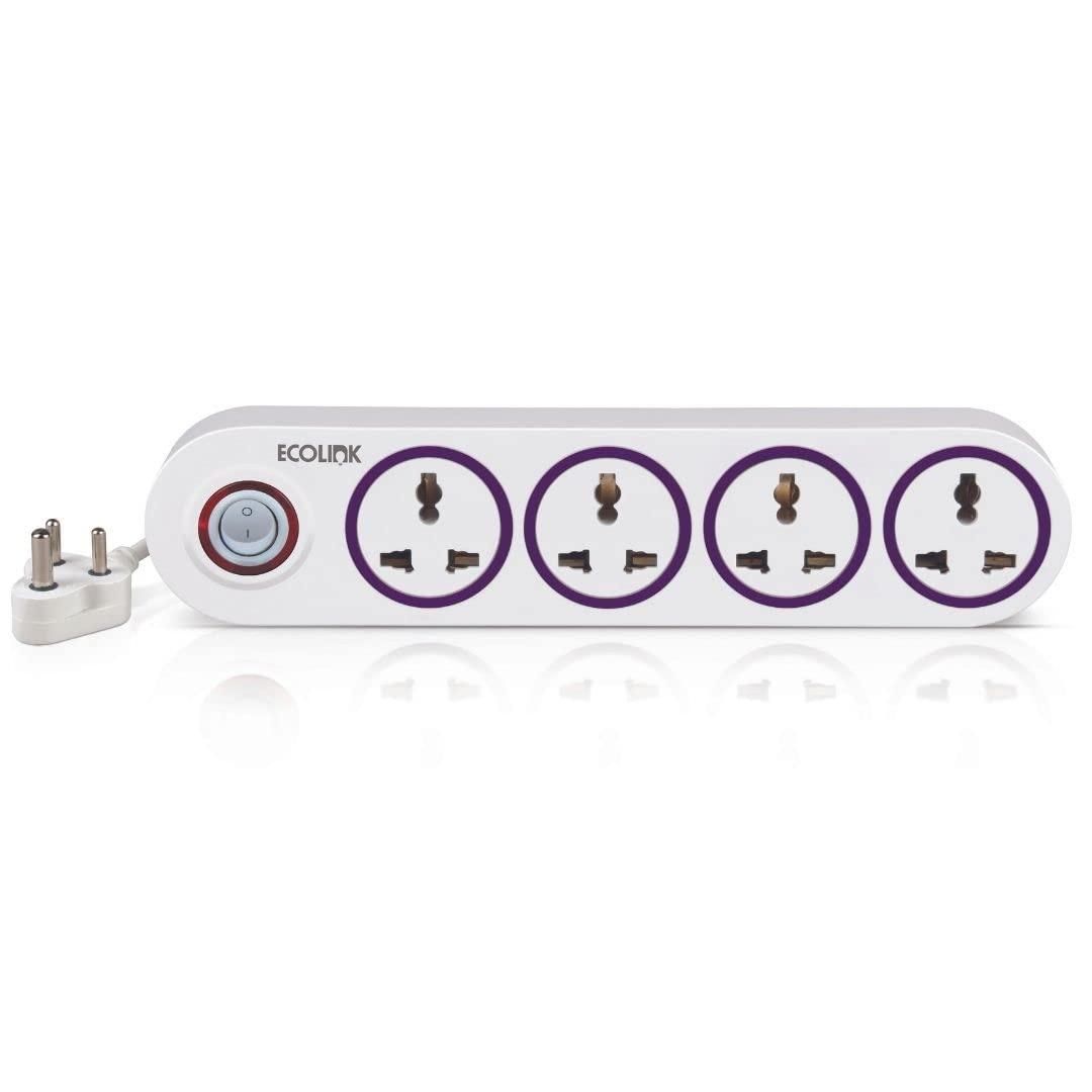 Philips EcoLink Extension Board - 4 Way Spike and Surge Guard | 4 Sockets | 1.5 Mtr