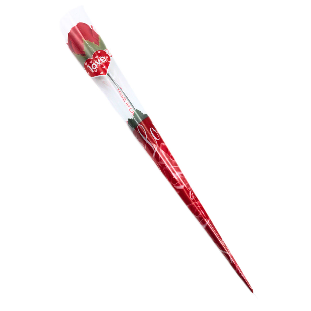 Artificial Rose Flower Stick For Valentine Gifting