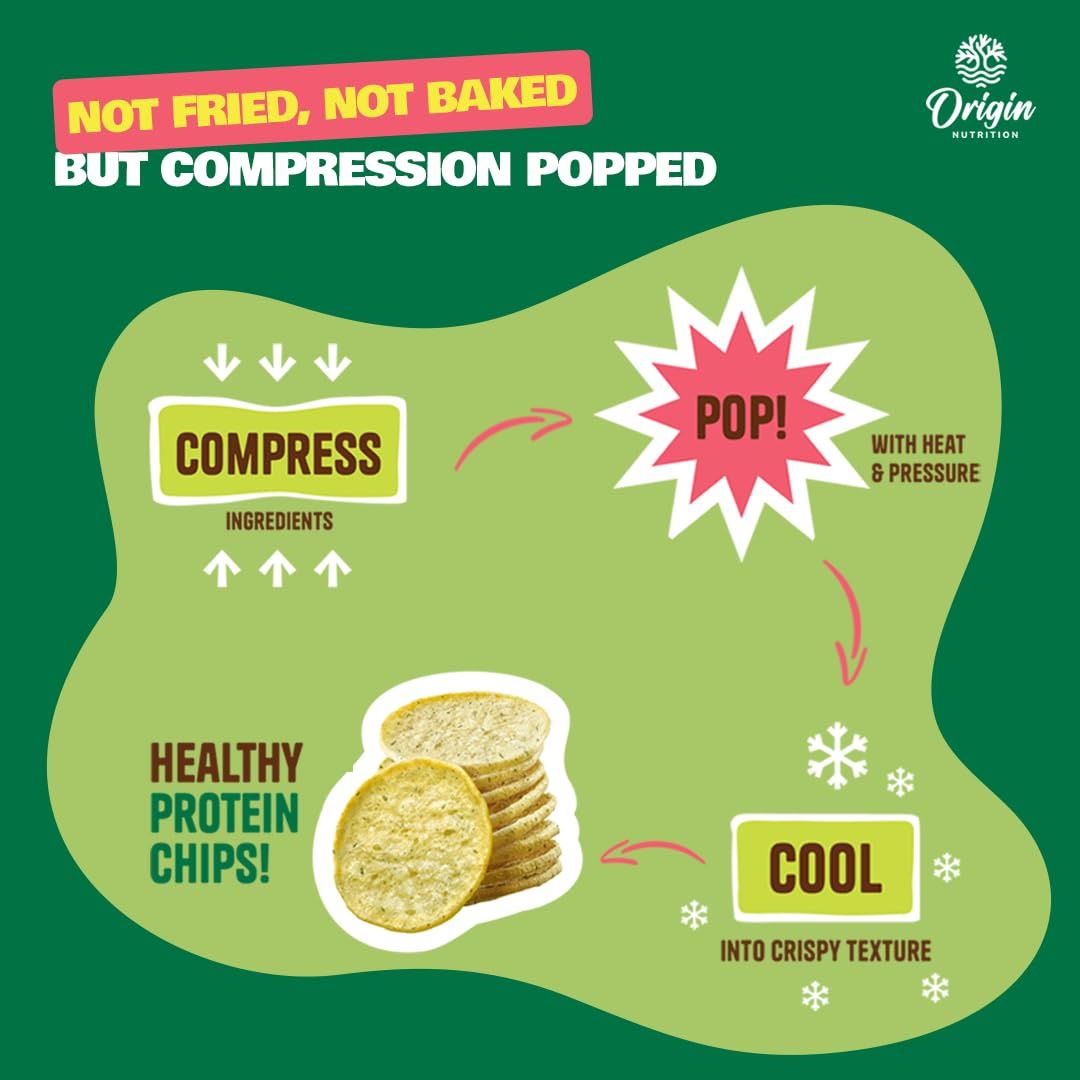 Origin Nutrition Mojo Pops Protein Chips Sour Cream & Onion Flavour