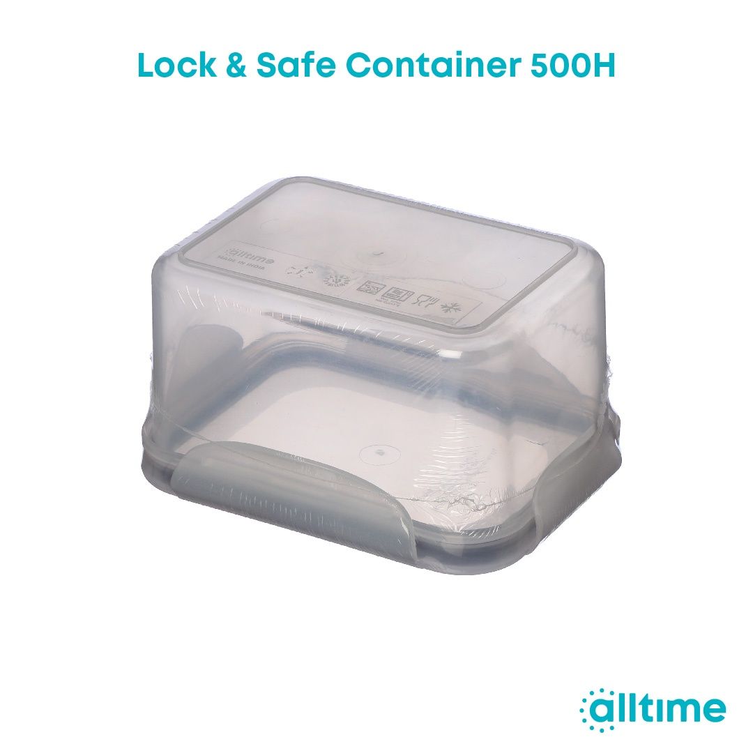 All Time Lock & Safe Storage Container, Airtight, (500 Ml) (Assorted Color)