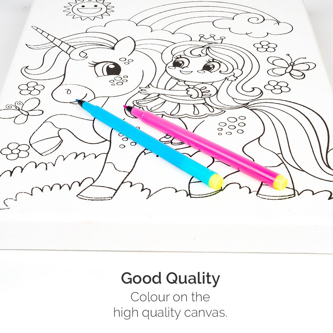 Ratna's Unicorn Canvas Art