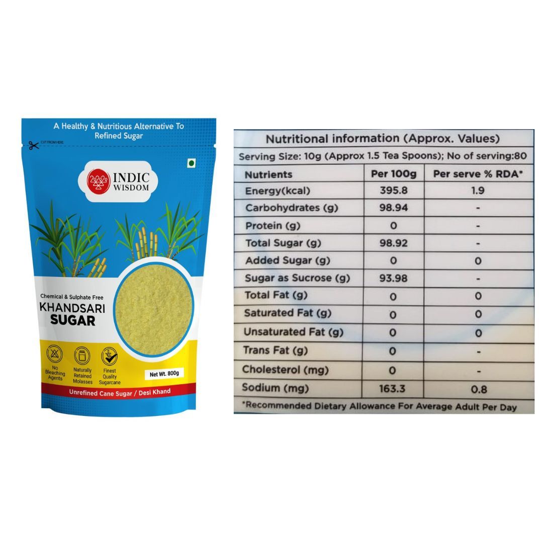 Indic Wisdom Khandsari Sugar Unprocessed Unrefined