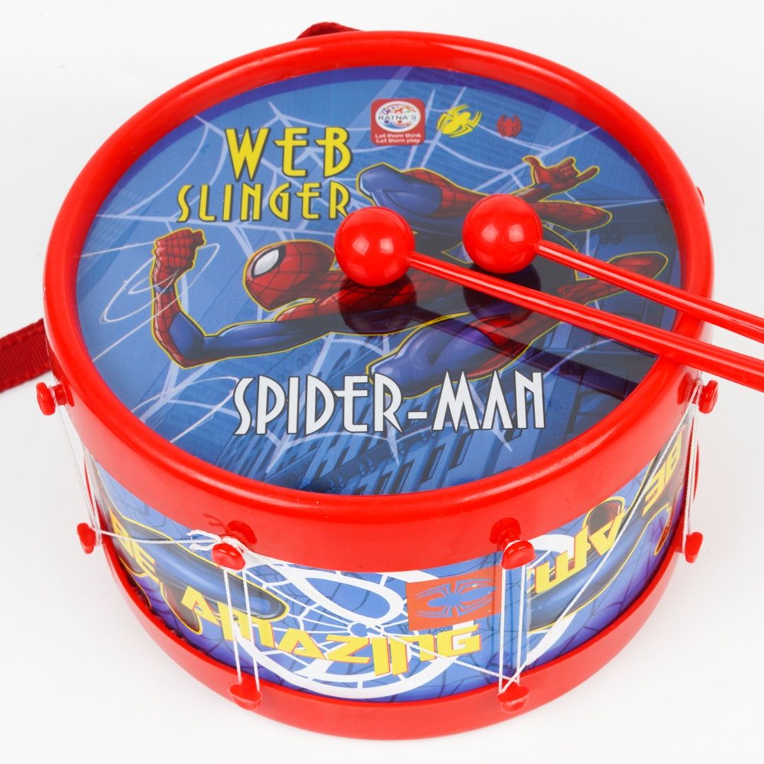 Ratna's Spider-Man Rhythm Musical Drum Jr. | Assorted