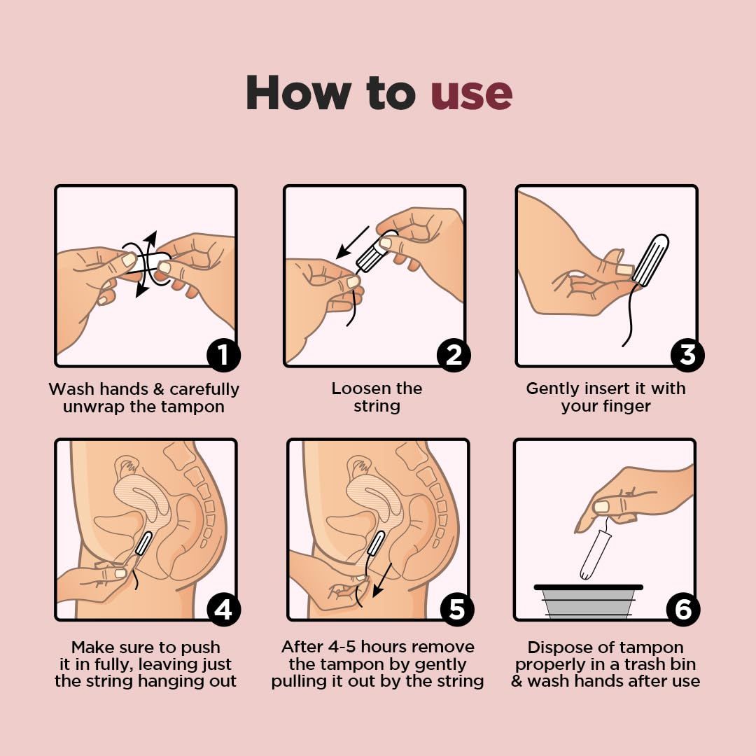 Pee Safe Biodegradable Tampon Light Flow - Regular