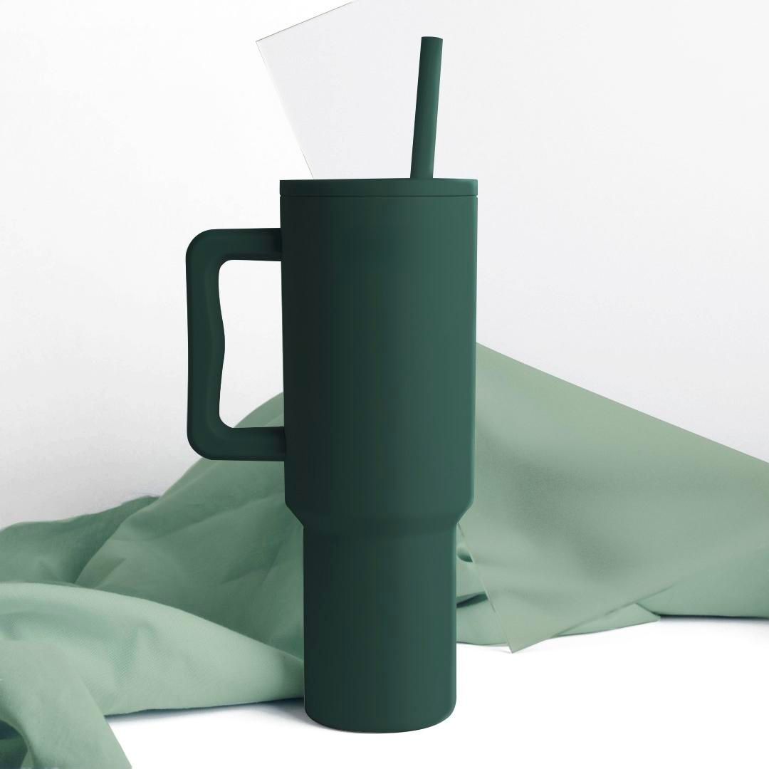 Kixa 1.2 L Insulated and Leakproof Oasis Tumbler With Lid And Straw | Blush