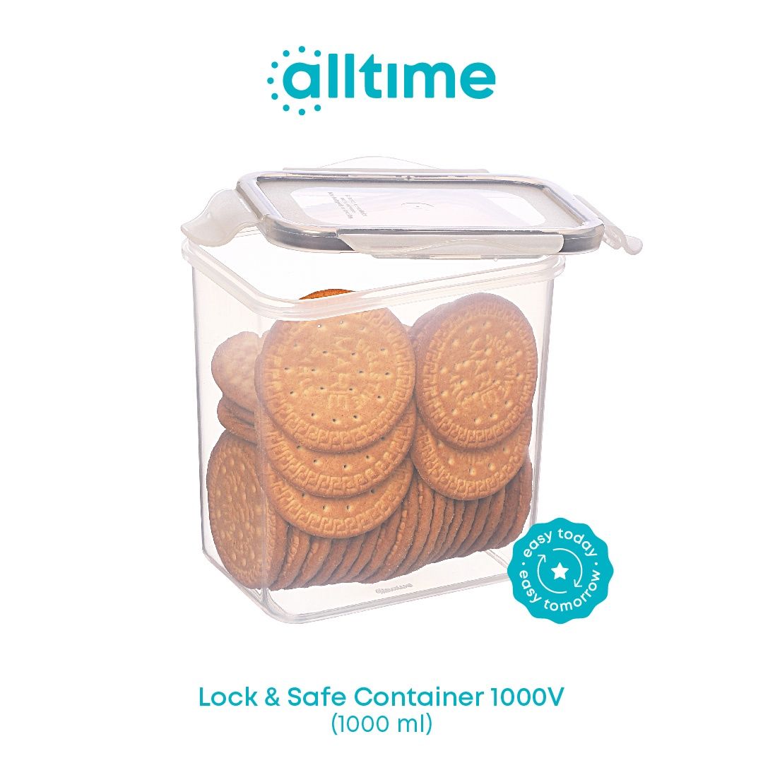 All Time Lock & Safe Storage Container | 1000 ml (Colour May Vary)