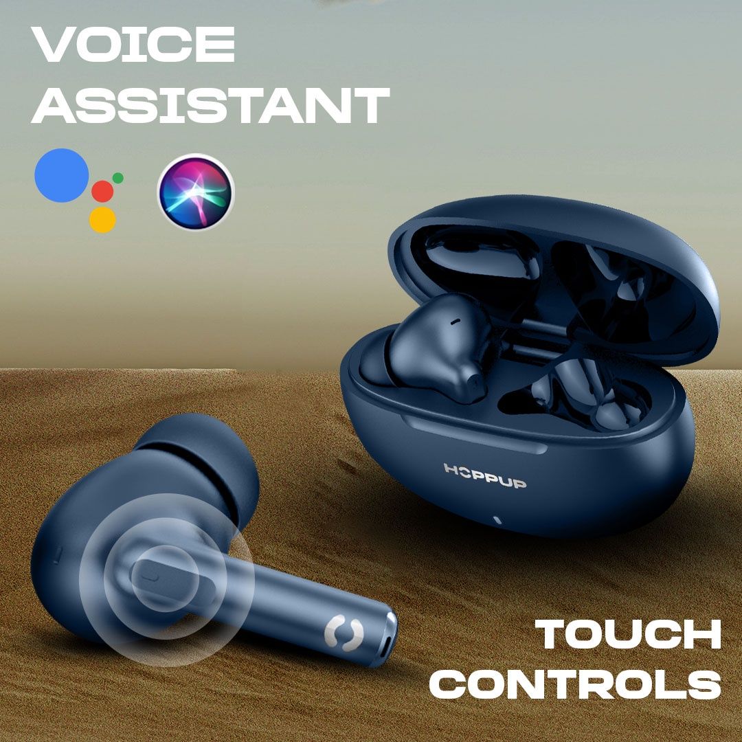 Airdoze S40 Earbuds With 13Mm Drivers, 40H Playtime,Enc & Type-C Bluetooth Gaming Headset(Blue)