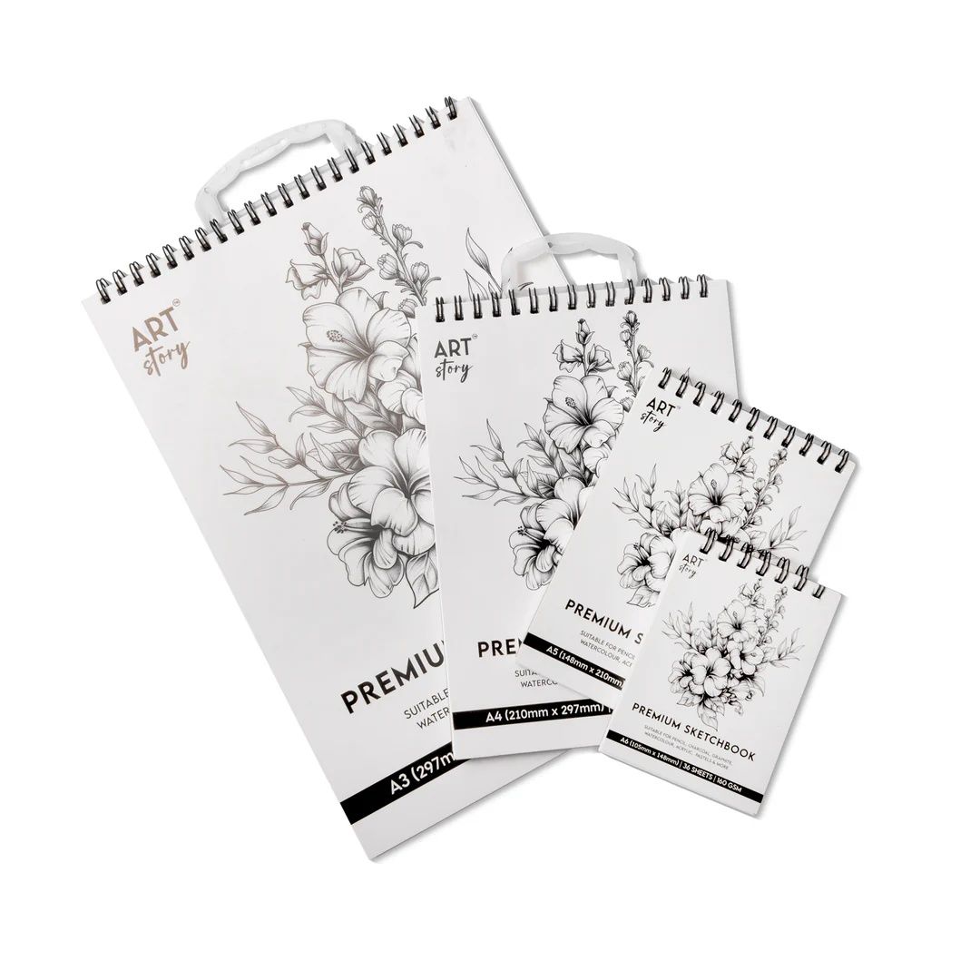 Itsy Bitsy Premium Sketch Book Top Wiro A6 160gsm 36 Sheets Sw as