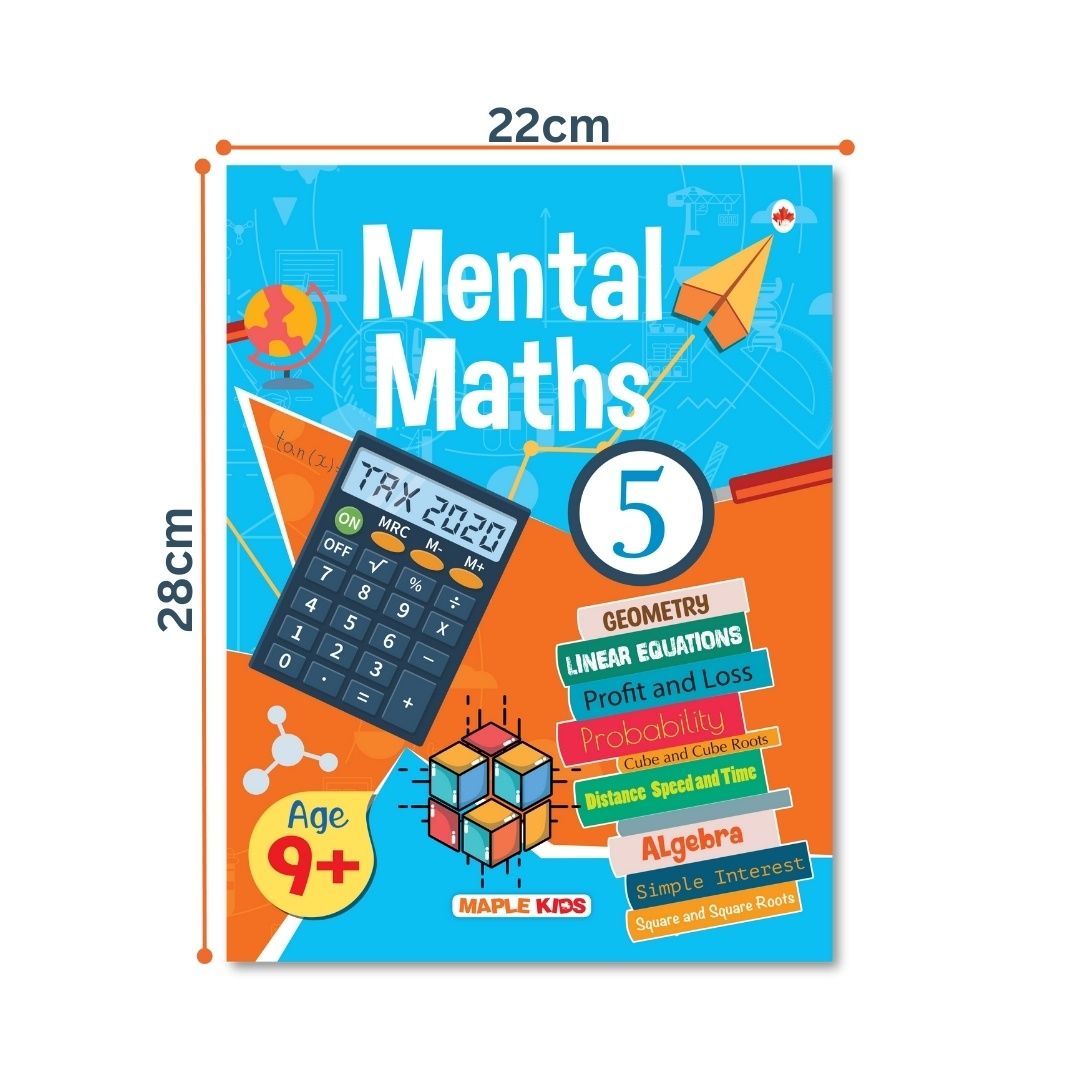 Mental Maths - Mathematics Activity Book 5 for class 5+, Age 9+ - Math Activity Book for Children
