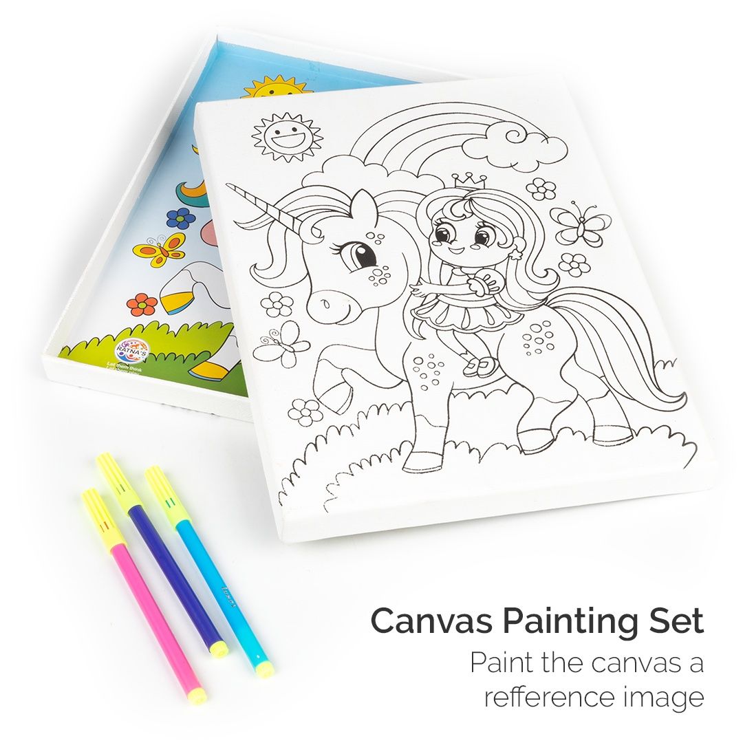 Ratna's Unicorn Canvas Art