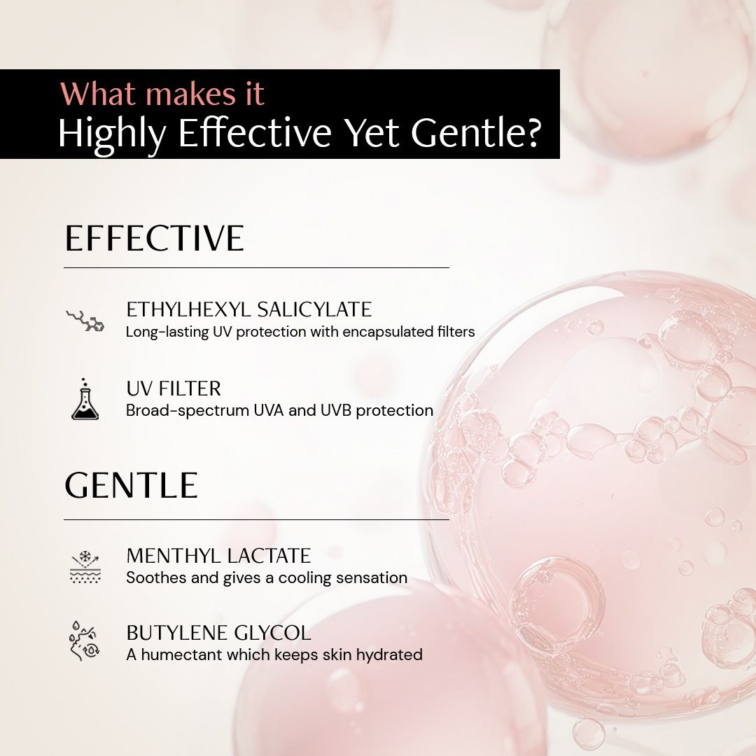 Deconstruct Invisible Water Sunscreen SPF 50 , Instant Cooling & Long-Lasting for All Skin Types