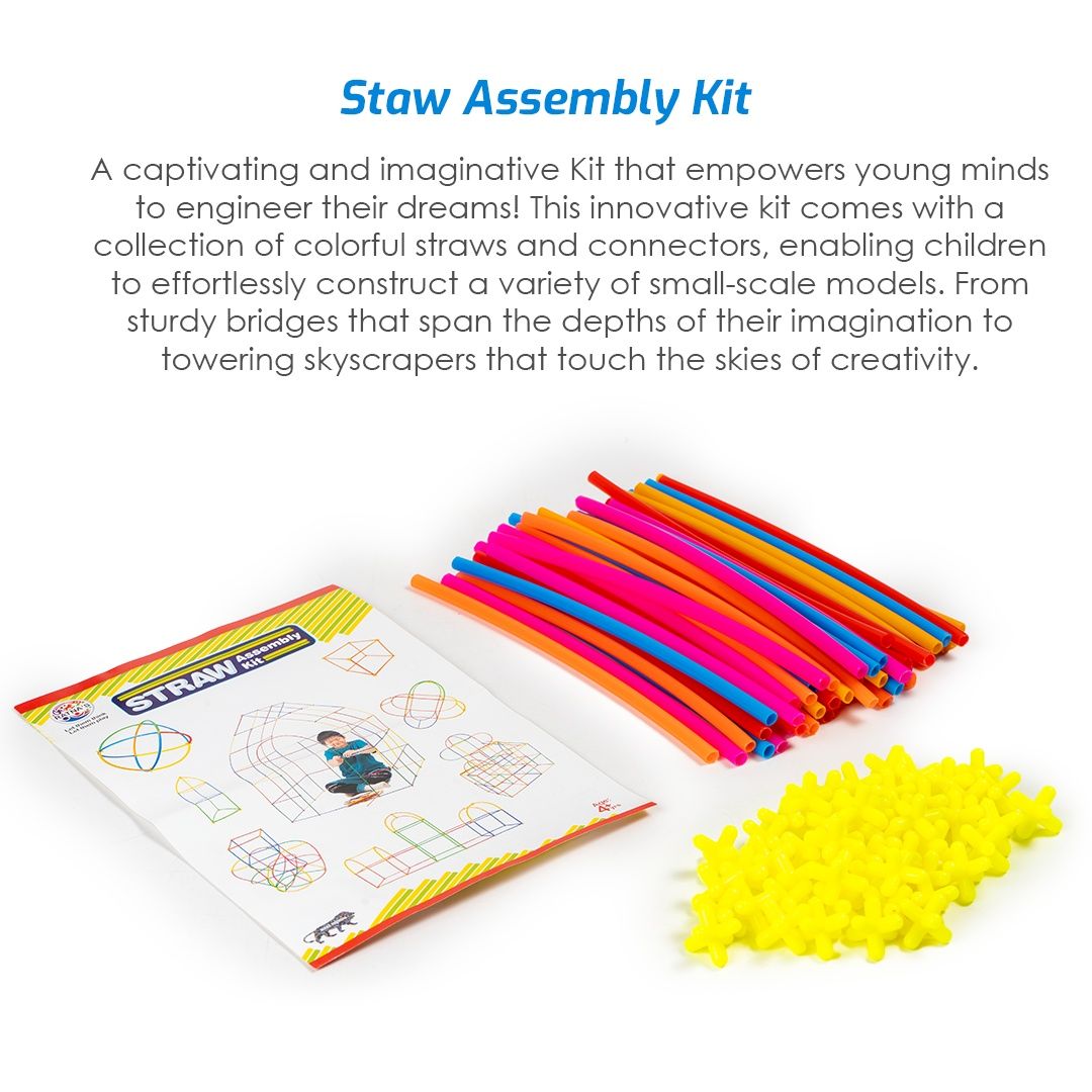 Ratna's Straw Assembly Kit (Colour May Vary)