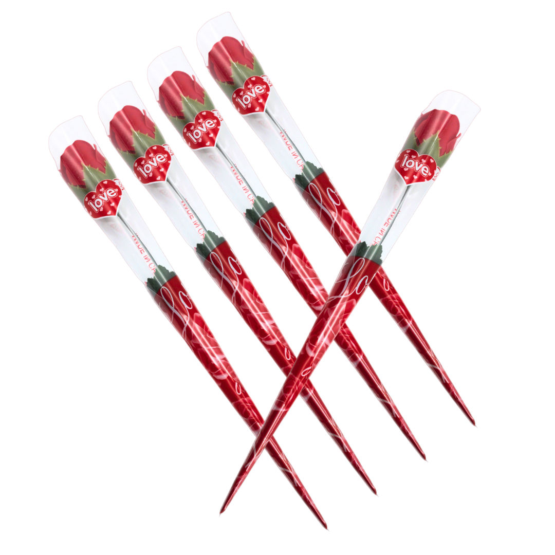 Artificial Rose Flower Stick For Valentine Gifting