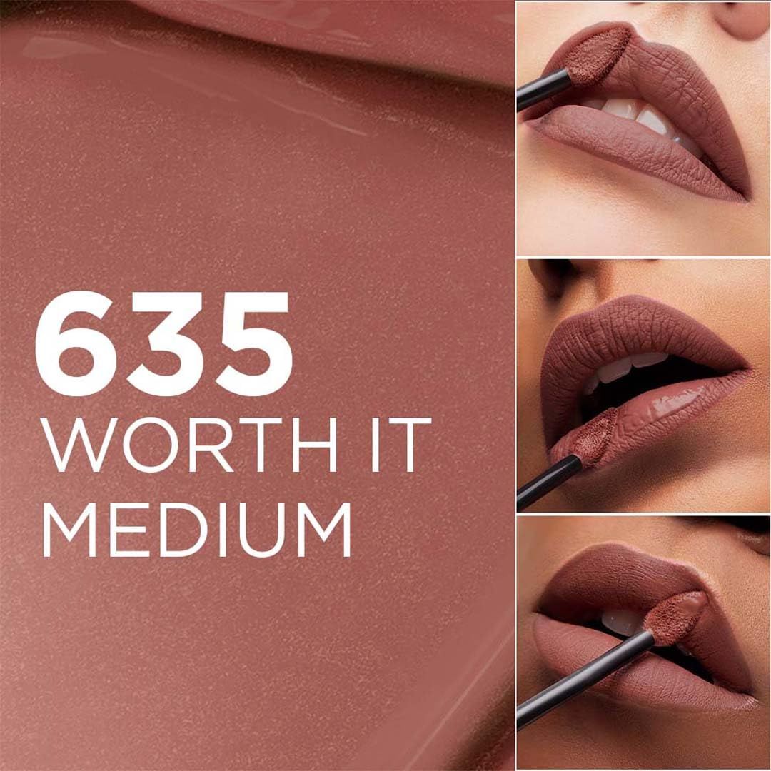 L'Oreal Paris Infallible Matte Resistance Liquid Lipstick - 635 Worth It Medium