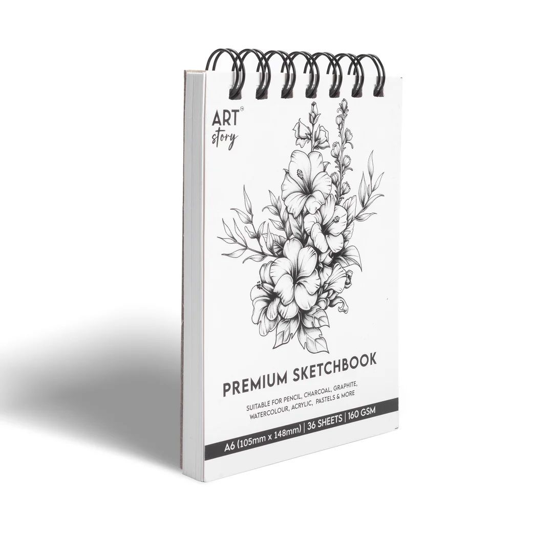 Itsy Bitsy Premium Sketch Book Top Wiro A6 160gsm 36 Sheets Sw as