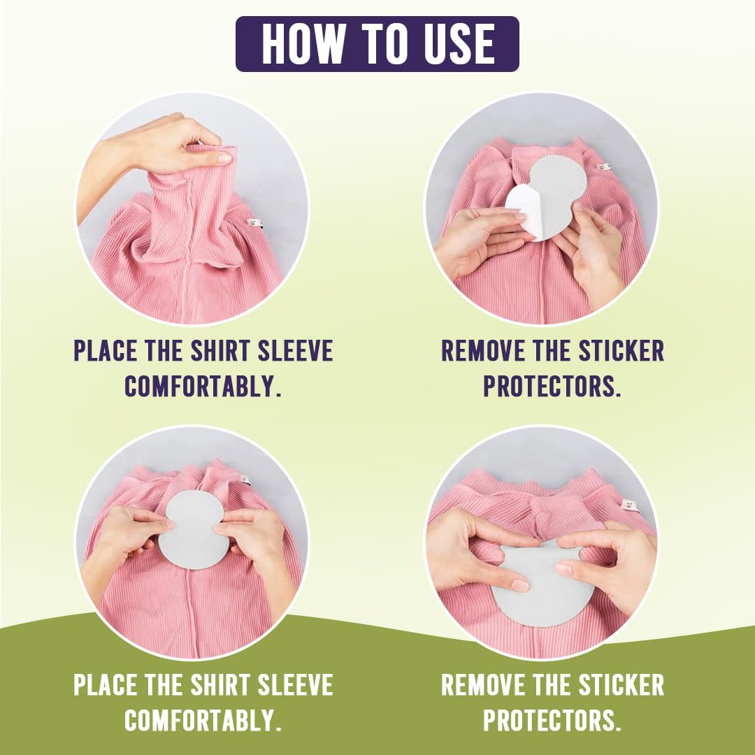 Bronson Professional Underarm Sweat Pads 10 Pairs Disposable Prevent Stains & Absorb Sweat