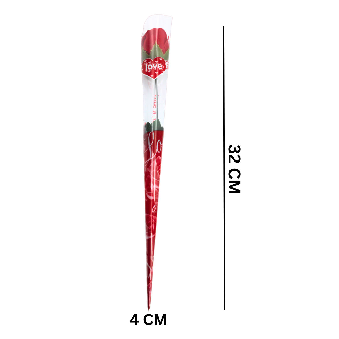 Artificial Rose Flower Stick For Valentine Gifting