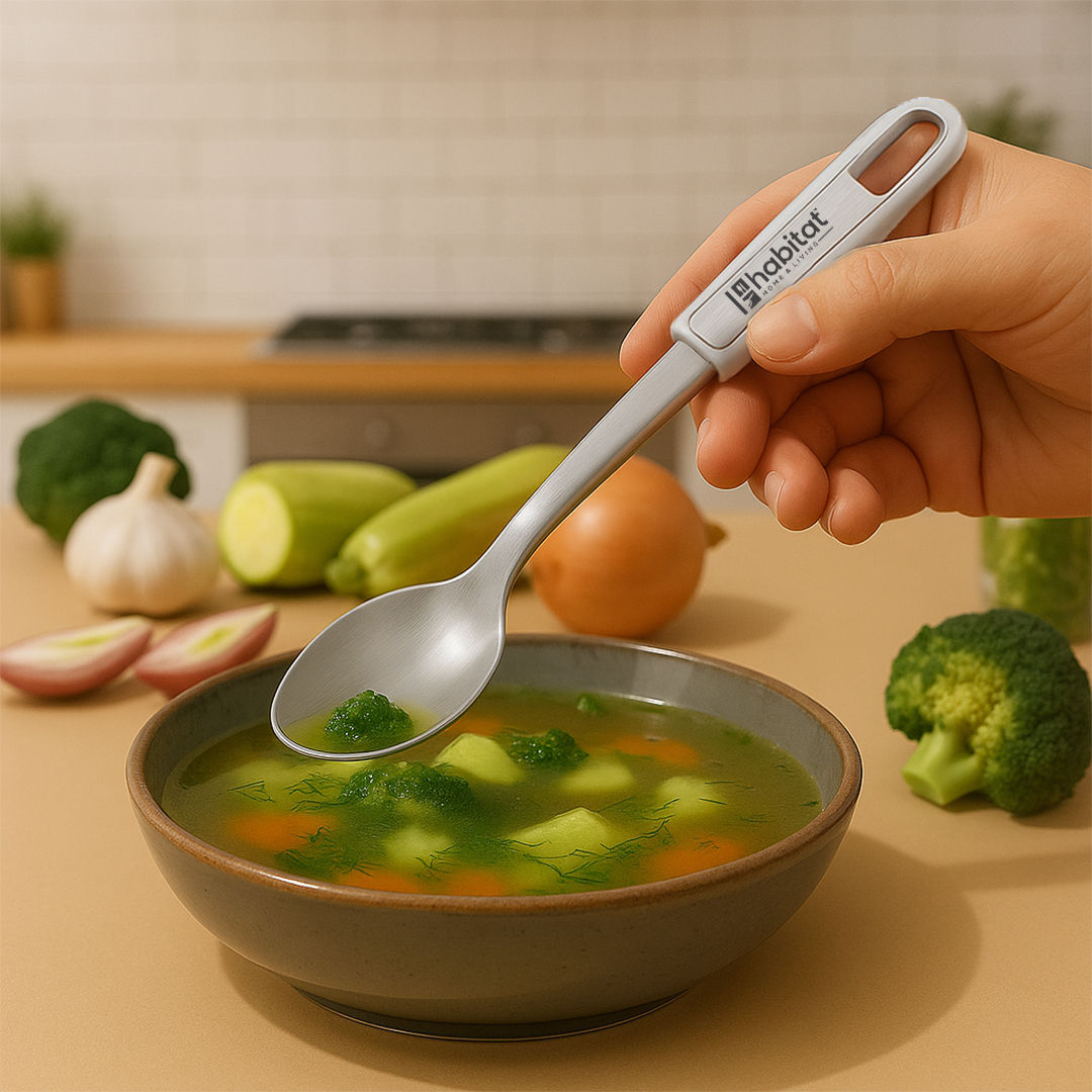 Habitat Pro Series Solid Regular Spoon With SS Insert | Absolute Functionality | Impressive Design
