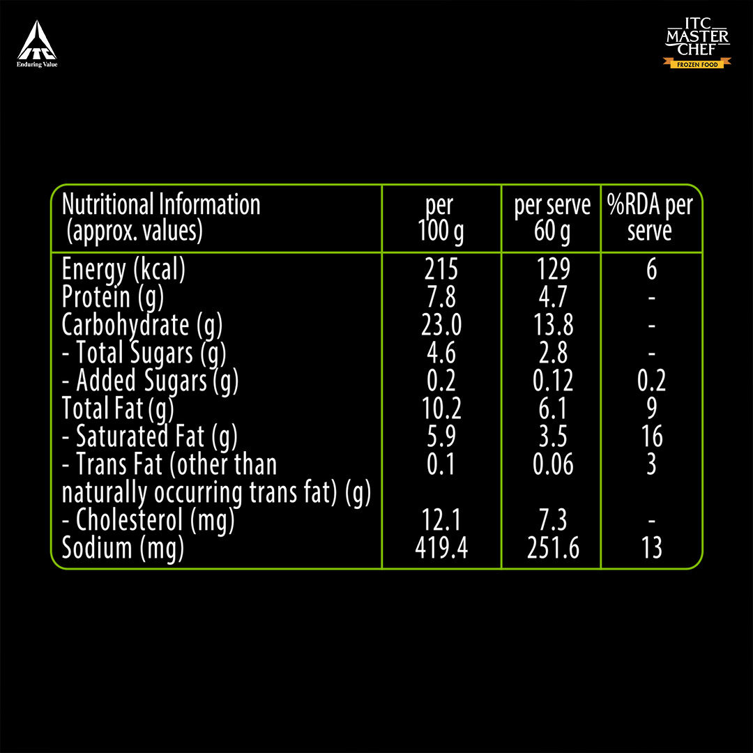 ITC Master Chef Cheesy Corn Triangle Nugget | Goodness of Protein | With Cheddar Cheese | 28 pieces