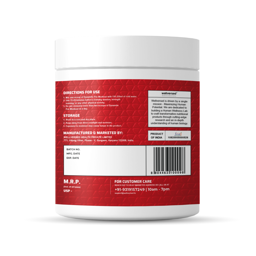 Dynamite Pre-Workout (15 Servings) Valencia Orange