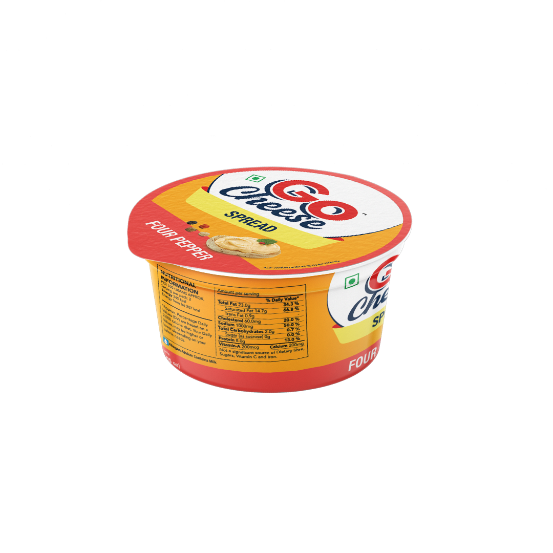 Go Cheese Spread - Four Pepper (Soft & Creamy)