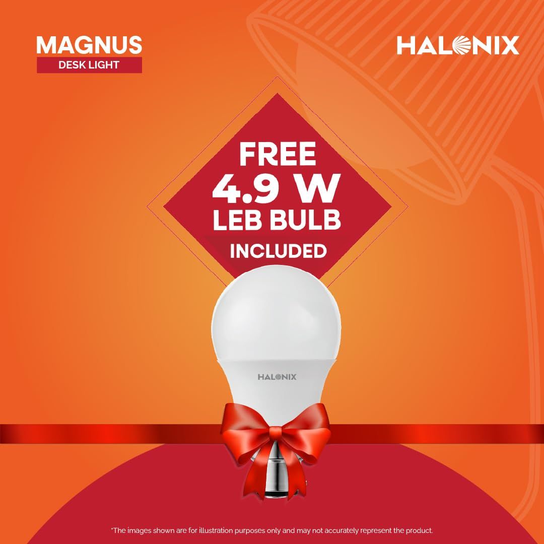 Halonix Magnus Study Lamp With Free Led Bulb
