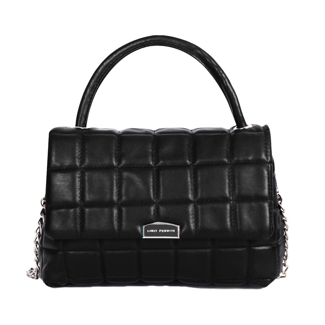 Lino Perros Women's Satchel | LWHB02492 | Black