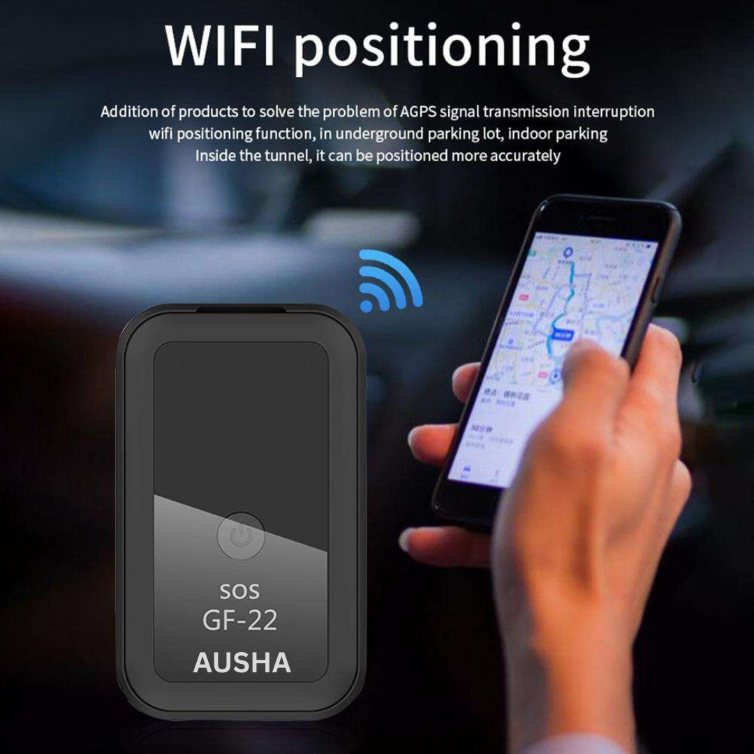 Ausha Gps Wireless Mini Magnet Tracker With Mobile App Connectivity