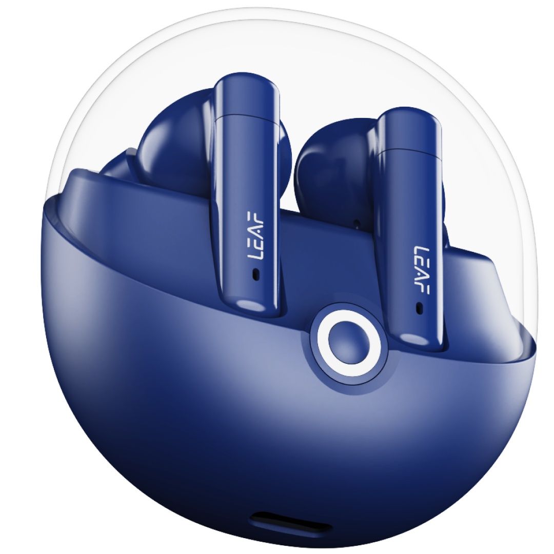 Leaf Buds X514 | TWS | ANC | Transparency Mode | 70H Playtime | 13 mm Driver - Midnight Blue