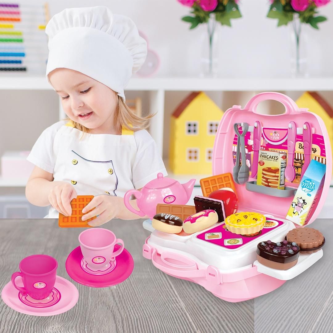 Tea Party Set - Suitcase- Barbie- Assorted