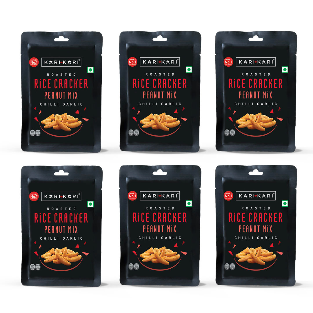 Kari Kari Chilli Garlic- Pack Of 6 (108g) & Pepsi Soft Drink (750ml) Combo