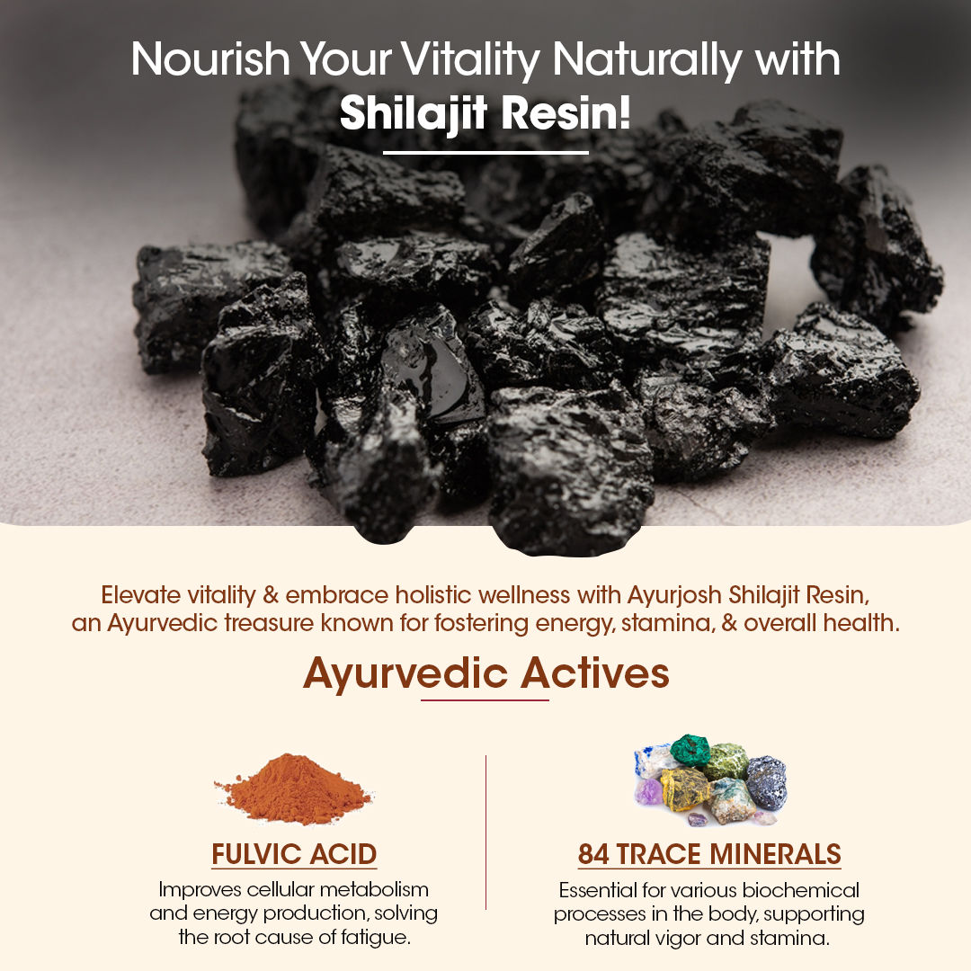 The Ayurveda Co. 100% Pure & Natural Shilajit/Shalajeet For Immunity Metabolism & Stamina
