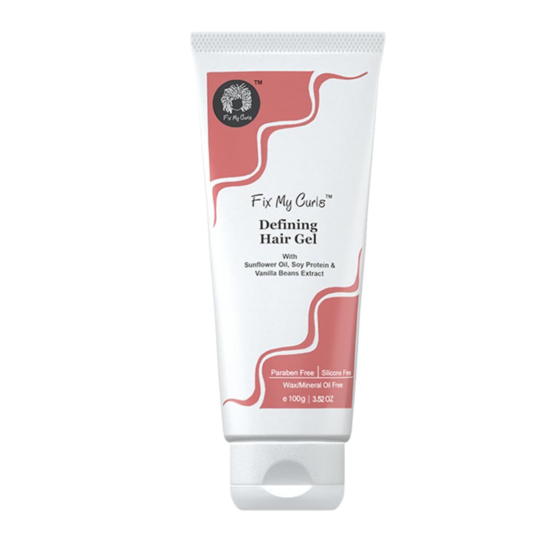 Fix My Curls Defining Hair Gel Enriched With Sunflower Oil & Keratin Strong Hold Curl Sculpting Gel