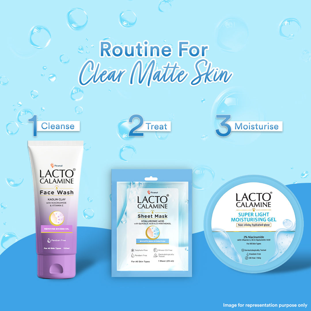 Lacto Calamine Hyaluronic Acid Face Sheet Mask for Intense Hydration, Refreshing, Plumpy & Dewy Skin