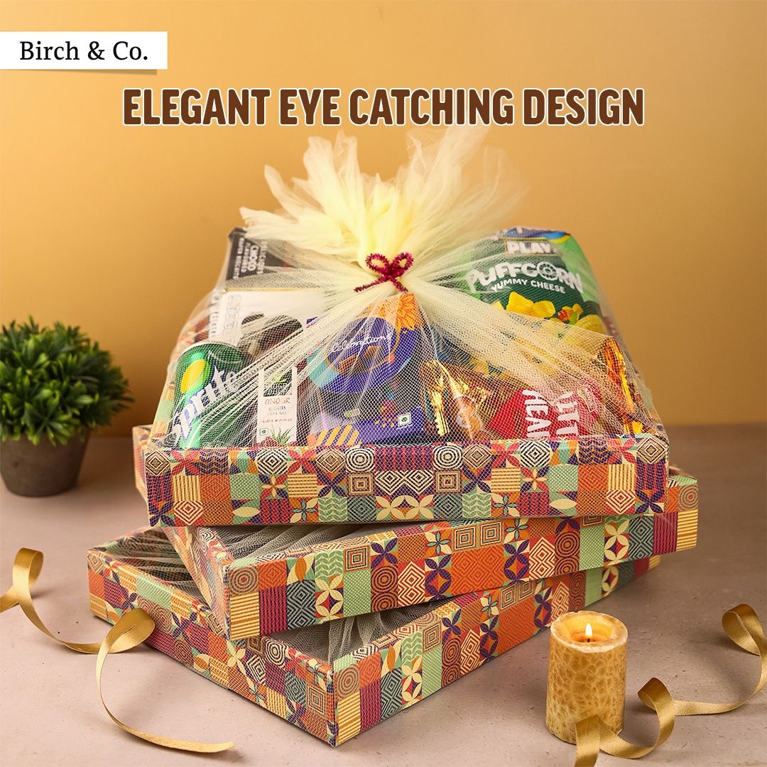 Birch & Co. Hamper Box | Multicolour | Pack of 4