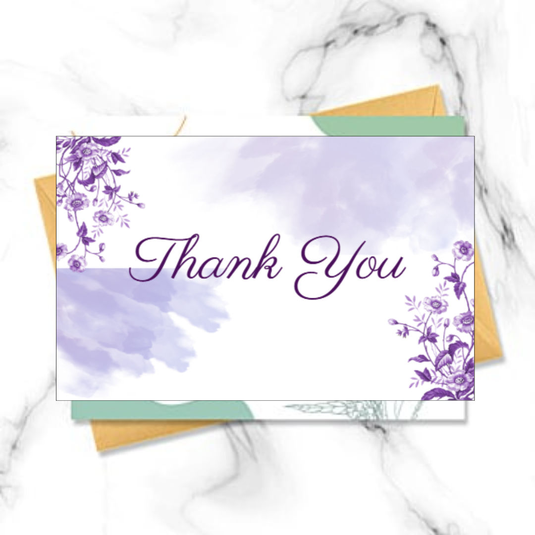 Let's Vybe Thank You Card - Pack Of 10