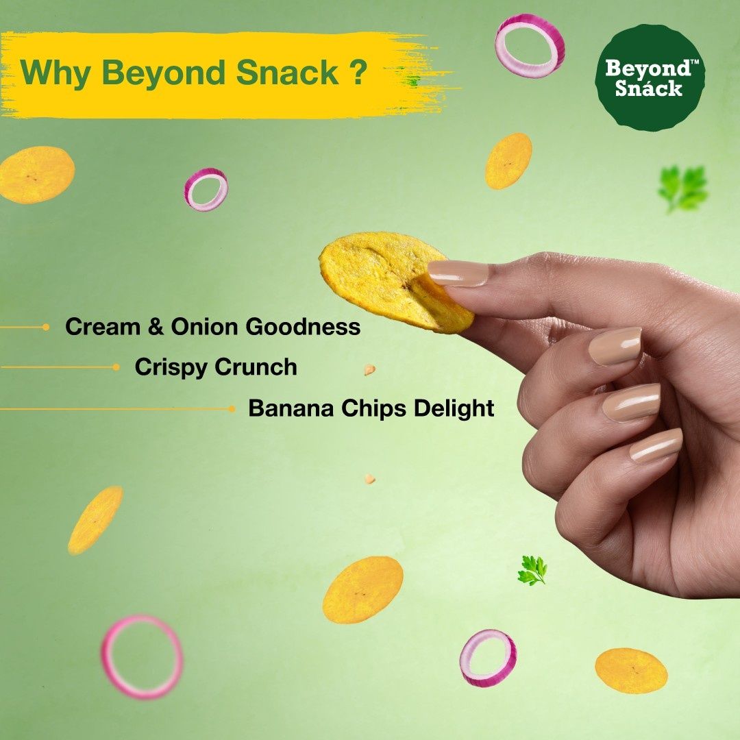 Beyond Snack Kerala Banana Chips - Sour Cream, Onion & Parsley