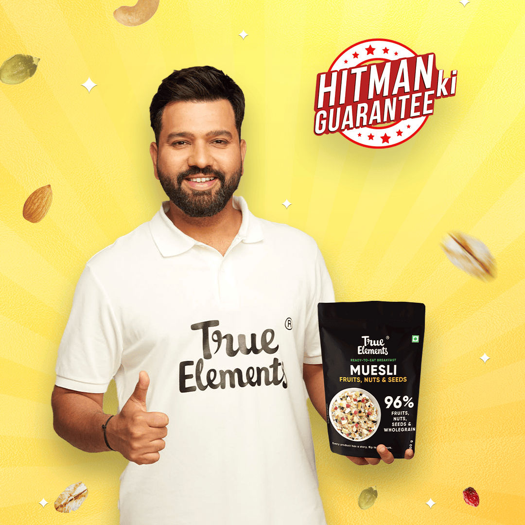 True Elements Fruit & Nut Muesli - Rich In Protein & Fibre No Added Sugar 700 g Combo