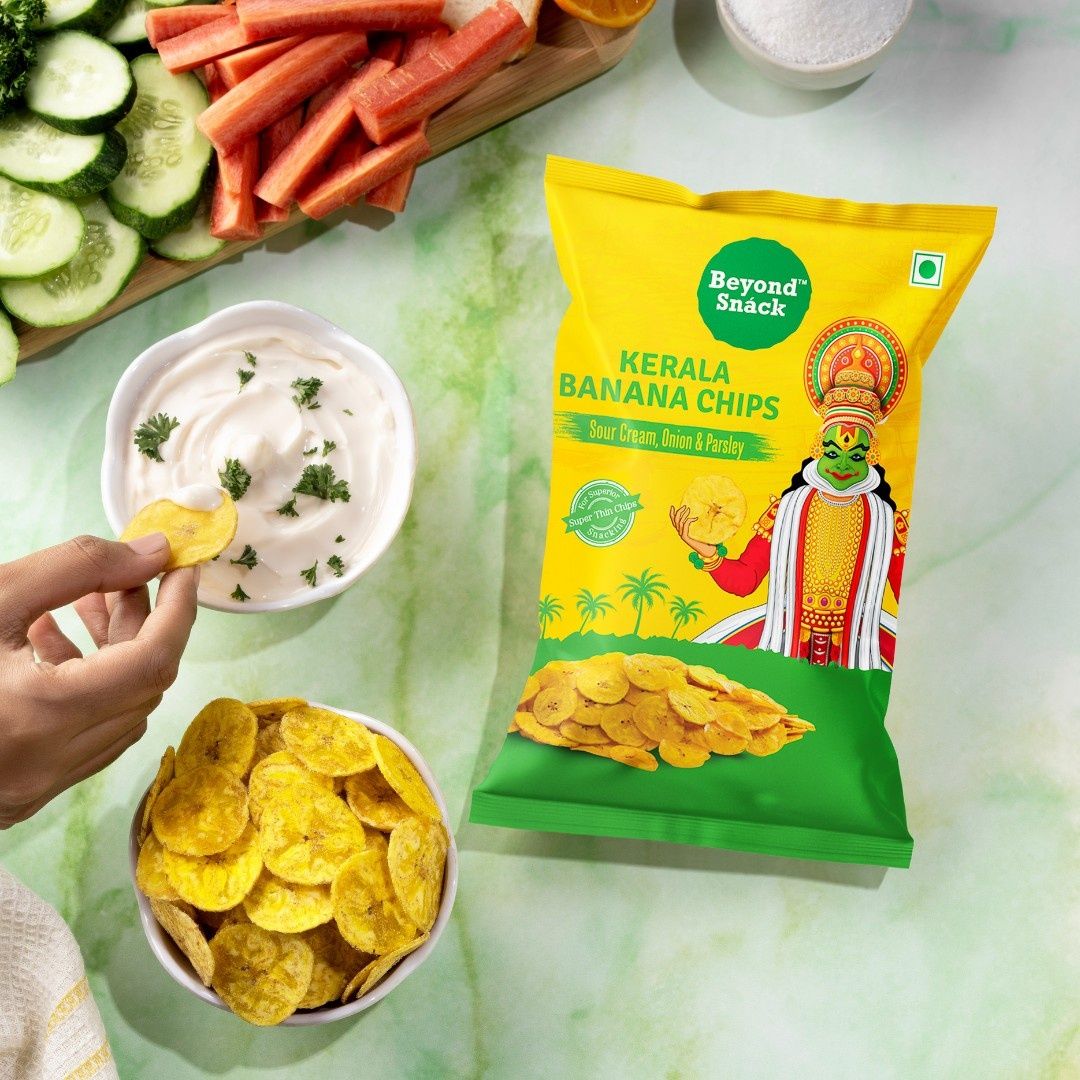 Beyond Snack Kerala Banana Chips - Sour Cream, Onion & Parsley