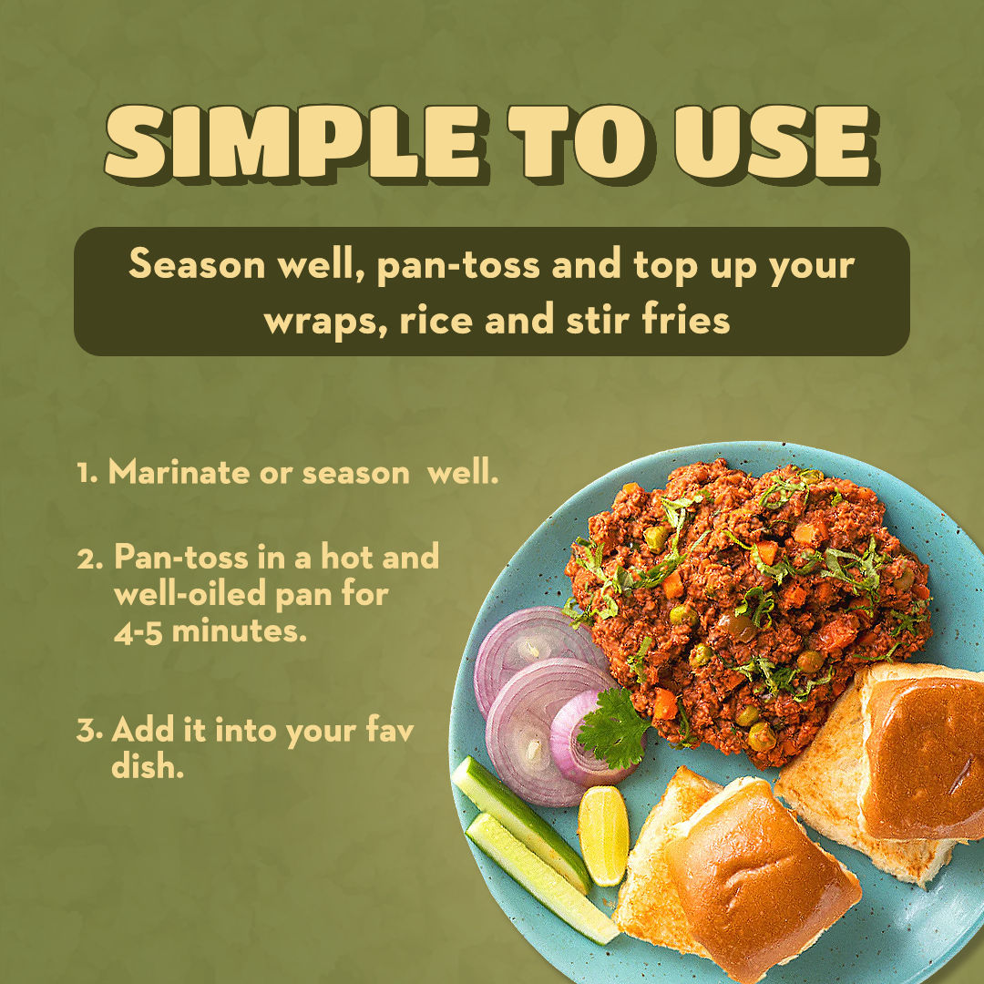 Hello Tempayy  Protein Tempeh Crumbles - Low Fat & High Fibre | Soy Tempeh