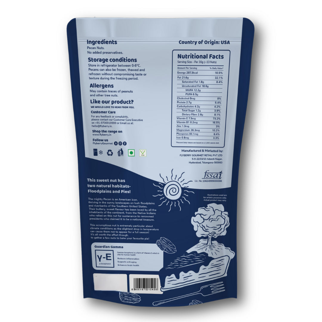 Flyberry Gourmet Pecan Nuts Without Shell