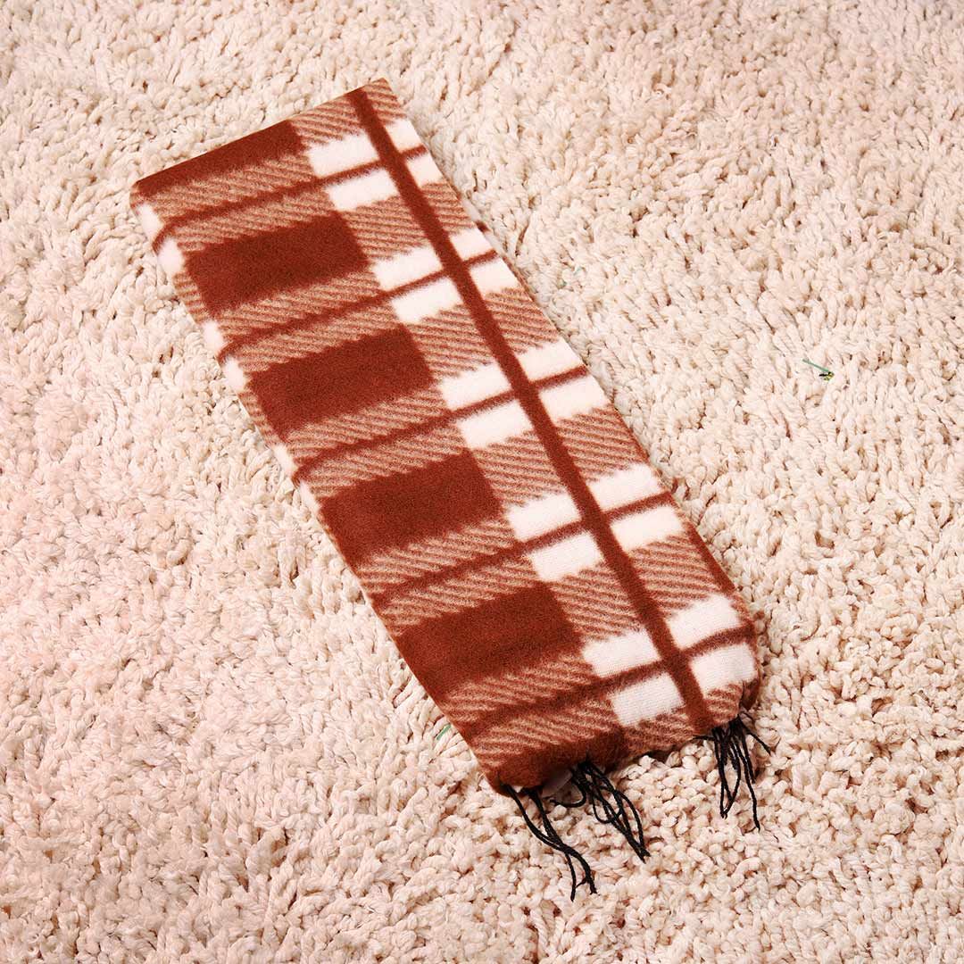 Englo Unisex Checkered Wool Scarf | Multicolour