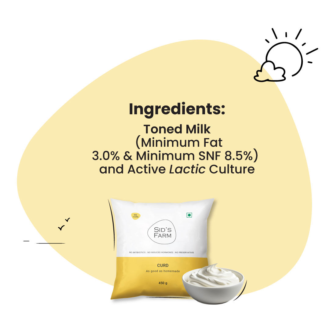 Sid's Farm Curd Pouch 450 g Combo