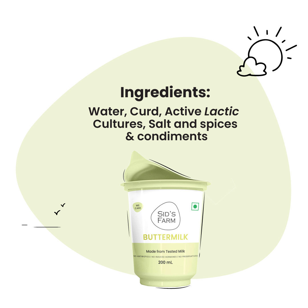 Sid's Farm Buttermilk 200 ml Combo