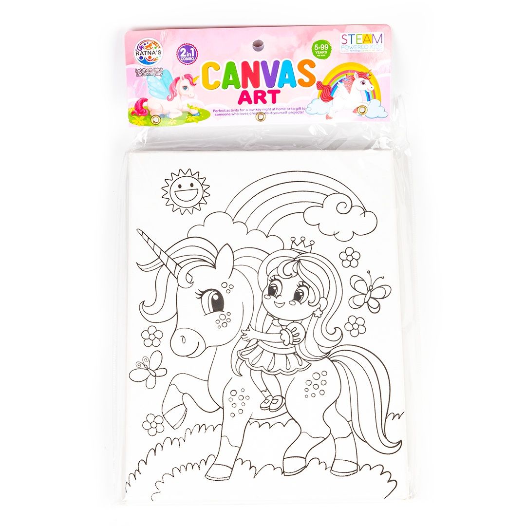 Ratna's Unicorn Canvas Art